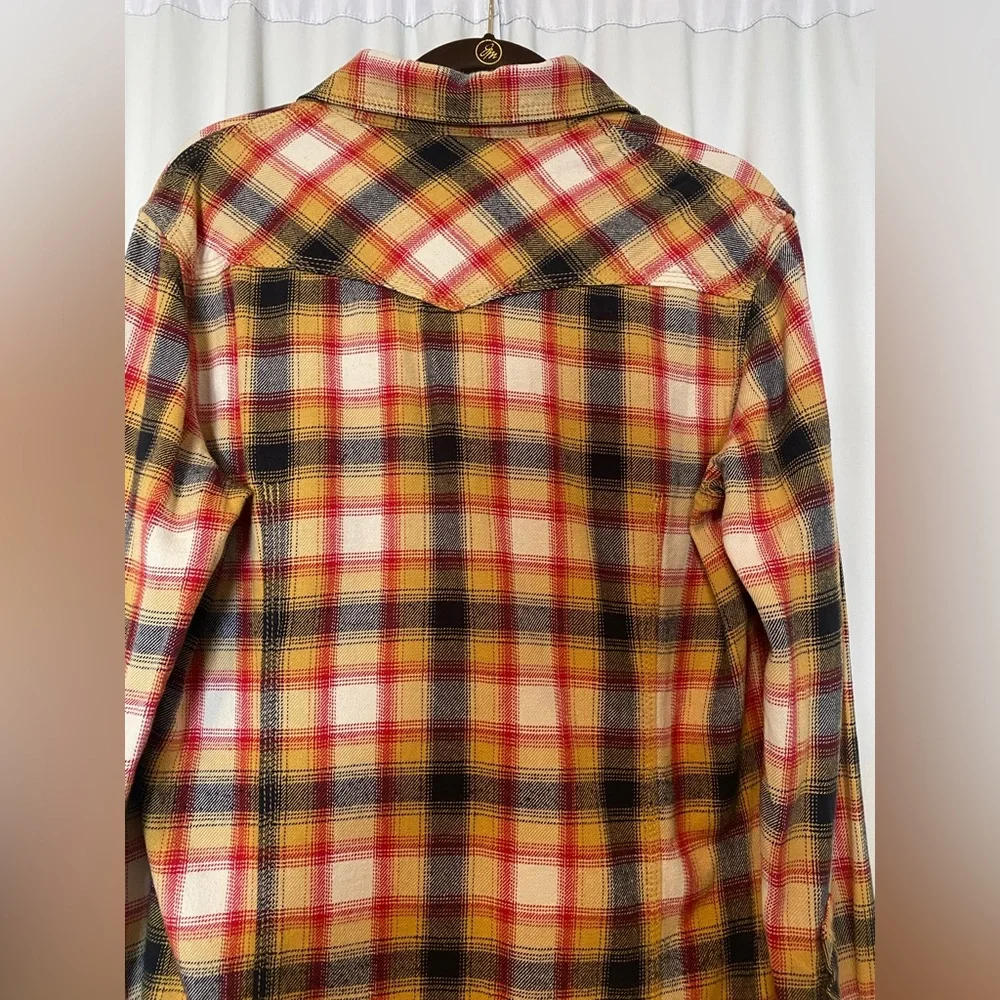 True Religion Multicolor Plaid Casual Button Down Shirt